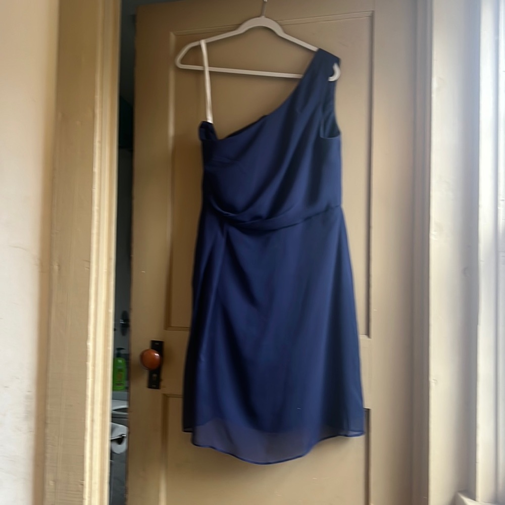 Davids Bridal Marine/Navy Bridesmaid Dress